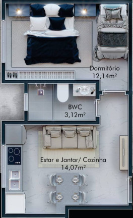 Imagem Apartamento com 1 Quarto à Venda, 33 m² em Canto Grande - Bombinhas Imagem Apartamento com 1 Quarto à Venda, 33 m² em Canto Grande - Bombinhas