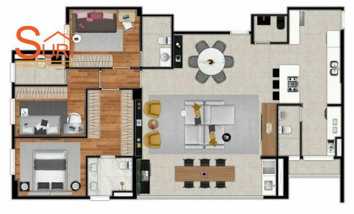 Imagem Apartamento com 4 Quartos à Venda, 130 m² em Centro - Diadema Imagem Apartamento com 4 Quartos à Venda, 130 m² em Centro - Diadema