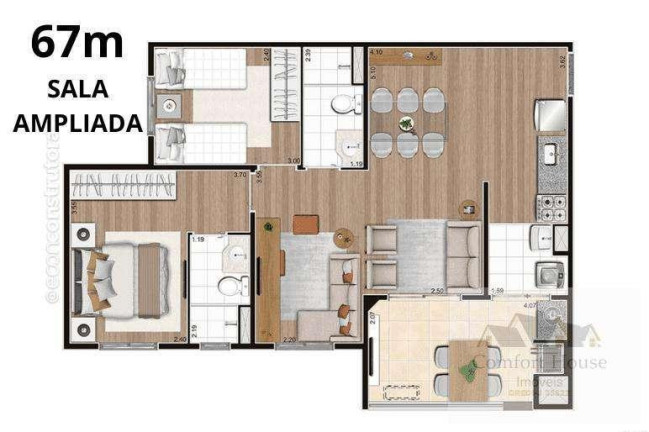 Imagem Apartamento com 2 Quartos à Venda, 44 m² em Campestre - Santo André Imagem Apartamento com 2 Quartos à Venda, 44 m² em Campestre - Santo André