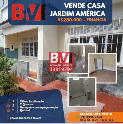 Casa com 2 Quartos à Venda, 80 m² em Jardim América - Rio De Janeiro