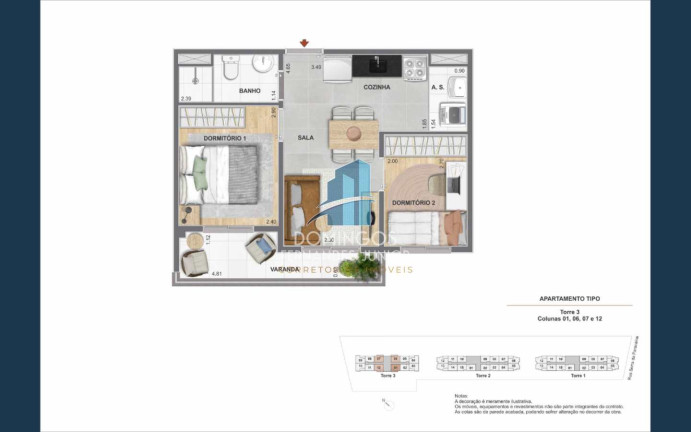 Imagem Apartamento com 2 Quartos à Venda, 33 m² em Mooca - São Paulo
