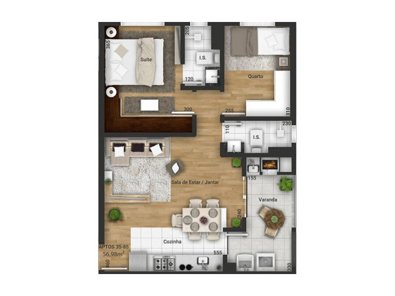 Imagem Imóvel com 2 Quartos à Venda, 90 m² em Tingui - Curitiba