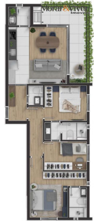 Imagem Apartamento com 3 Quartos à Venda, 79 m² em Portão - Curitiba