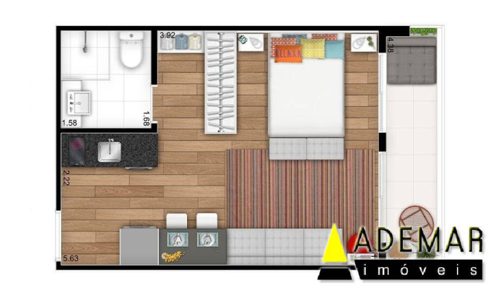 Imagem Apartamento com 1 Quarto à Venda, 30 m² em Centro - São Paulo