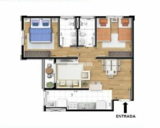 Imagem Apartamento com 2 Quartos à Venda, 55 m² em Morumbi - São Paulo Imagem Apartamento com 2 Quartos à Venda, 55 m² em Morumbi - São Paulo