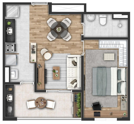 Imagem Apartamento com 2 Quartos à Venda, 50 m² em Panambi - São Paulo