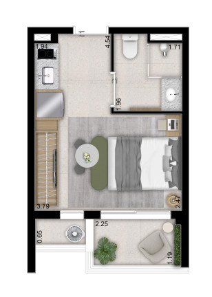 Foto do imóvel Apartamento com 1 Quarto à Venda, 30 m² em Perdizes - São Paulo