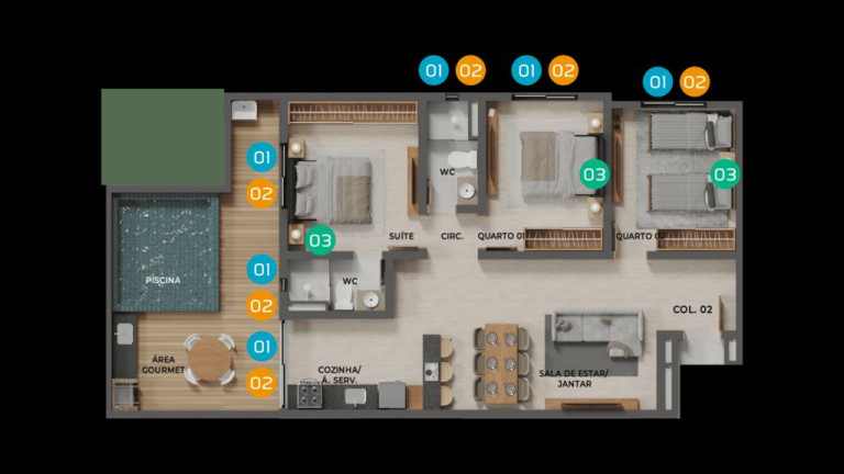 Imagem Apartamento com 2 Quartos à Venda, 57 m² em Aeroclube - João Pessoa
