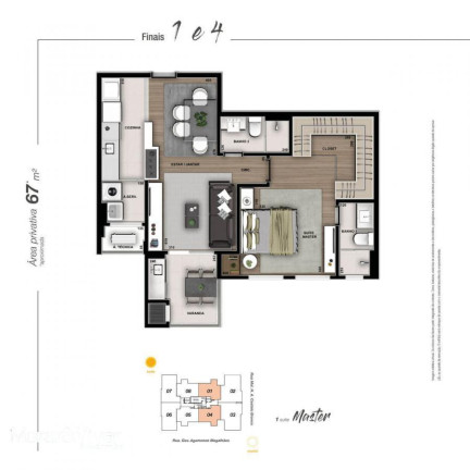Imagem Apartamento com 2 Quartos à Venda, 66 m² em Cristo Rei - Curitiba