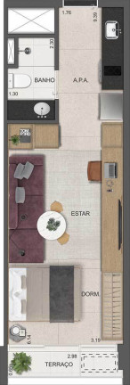Imagem Imóvel com 1 Quarto à Venda, 32 m² em Pinheiros - São Paulo Imagem Imóvel com 1 Quarto à Venda, 32 m² em Pinheiros - São Paulo
