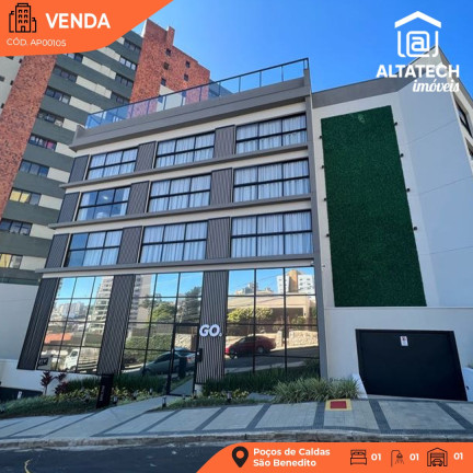 Apartamento com 1 Quarto à Venda, 30 m² em São Benedito - Poços De Caldas