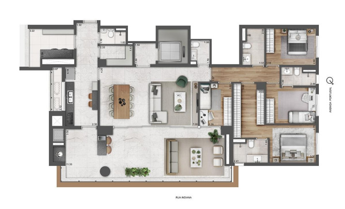 Imagem Imóvel com 3 Quartos à Venda, 213 m² em Brooklin Paulista - São Paulo Imagem Imóvel com 3 Quartos à Venda, 213 m² em Brooklin Paulista - São Paulo