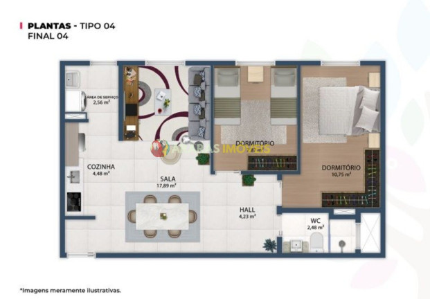 Imagem Apartamento com 2 Quartos à Venda, 49 m² em Centro - Bertioga Imagem Apartamento com 2 Quartos à Venda, 49 m² em Centro - Bertioga