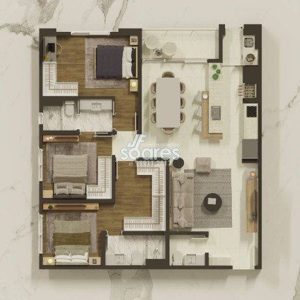 Imagem Apartamento com 3 Quartos à Venda, 100 m² em Centro - Pelotas