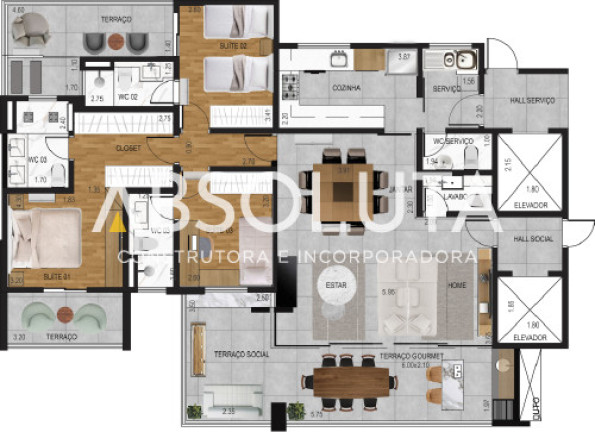 Imagem Apartamento com 3 Quartos à Venda, 142 m² em Jardim Do Mar - São Bernardo Do Campo