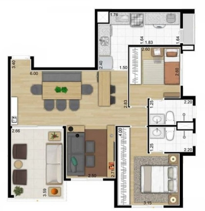 Imagem Apartamento com 3 Quartos à Venda, 76 m² em Saúde - São Paulo