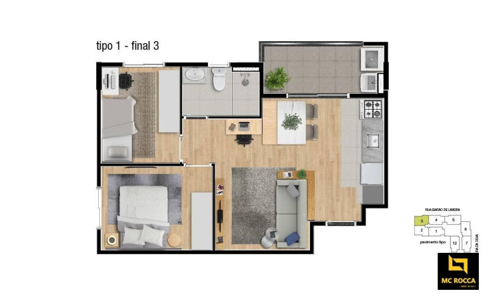 Imagem Apartamento com 2 Quartos à Venda, em Vila Humaitá - Santo André Imagem Apartamento com 2 Quartos à Venda, em Vila Humaitá - Santo André