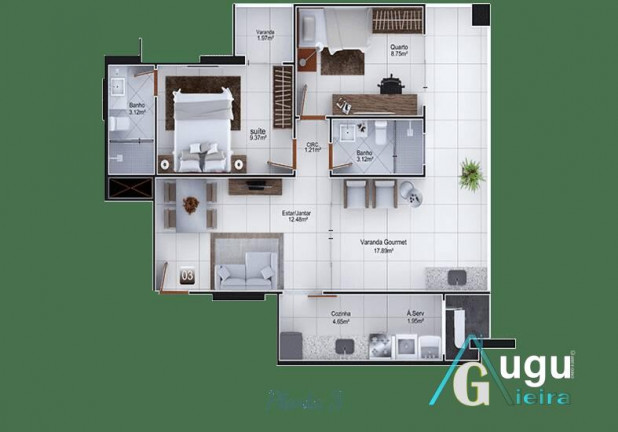 Imagem Apartamento com 2 Quartos à Venda, 72 m² em Centro - Guarapari