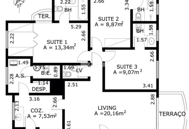 Imagem Apartamento com 3 Quartos à Venda, 105 m² em Panamby - São Paulo