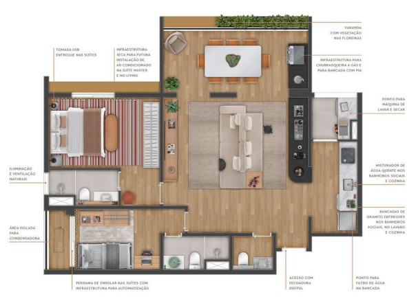 Imagem Apartamento com 2 Quartos à Venda, 69 m² em Mirandópolis - São Paulo