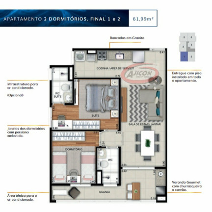 Imagem Apartamento com 2 Quartos à Venda, 59 m² em Itaguá - Ubatuba Imagem Apartamento com 2 Quartos à Venda, 59 m² em Itaguá - Ubatuba