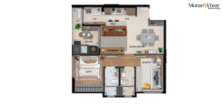 Imagem Apartamento com 3 Quartos à Venda, 74 m² em Novo Mundo - Curitiba Imagem Apartamento com 3 Quartos à Venda, 74 m² em Novo Mundo - Curitiba