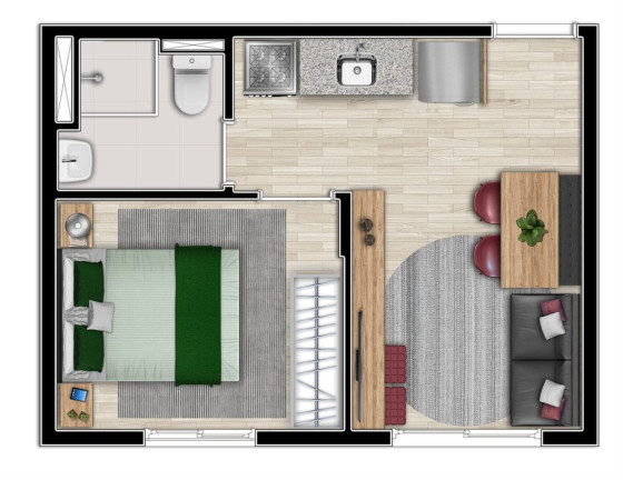 Imagem Apartamento com 2 Quartos à Venda, 34 m² em Vila Buarque - São Paulo