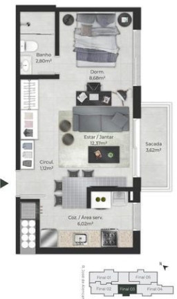 Imagem Imóvel com 2 Quartos à Venda, 75 m² em Menino Deus - Porto Alegre