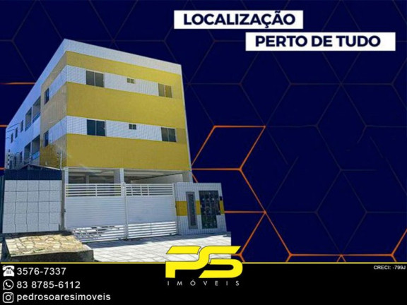 Apartamento com 2 Quartos à Venda, 51 m² em Jardim Cidade Universitária - João Pessoa