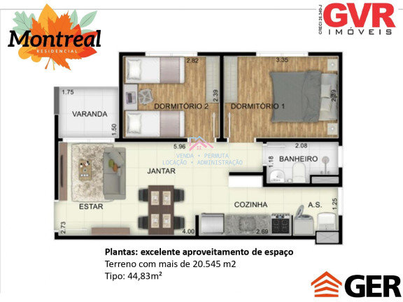 Imagem Apartamento com 2 Quartos à Venda, 44 m² em Parque Monjolo - Cotia