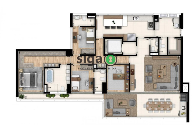 Imagem Apartamento com 4 Quartos à Venda, 184 m² em Vila Romana - São Paulo Imagem Apartamento com 4 Quartos à Venda, 184 m² em Vila Romana - São Paulo