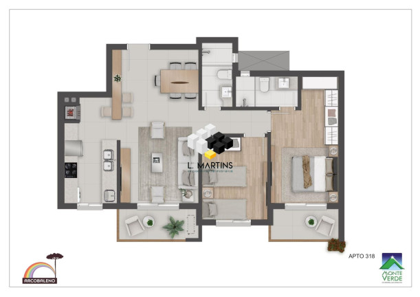 Imagem Apartamento com 2 Quartos à Venda, 68 m² em Floresta - Gramado Imagem Apartamento com 2 Quartos à Venda, 68 m² em Floresta - Gramado