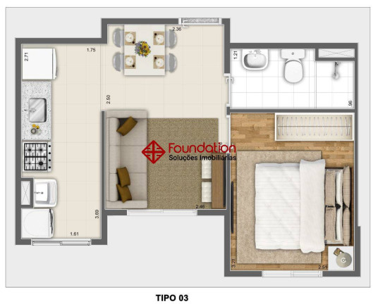 Imagem Apartamento com 2 Quartos à Venda, 46 m² em Jardim ísis - Cotia Imagem Apartamento com 2 Quartos à Venda, 46 m² em Jardim ísis - Cotia