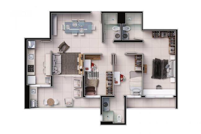Imagem Apartamento com 3 Quartos à Venda, 78 m² em Fátima - Teresina