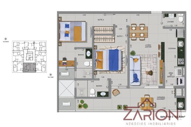 Imagem Apartamento com 3 Quartos à Venda, 44 m² em Itaguá - Ubatuba