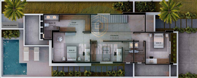 Imagem Sobrado com 3 Quartos à Venda, 226 m² em Condomínio Primor Das Torres - Cuiabá
