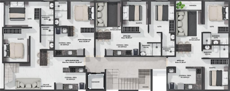 Imagem Cobertura com 3 Quartos à Venda, 123 m² em Bessa - João Pessoa Imagem Cobertura com 3 Quartos à Venda, 123 m² em Bessa - João Pessoa