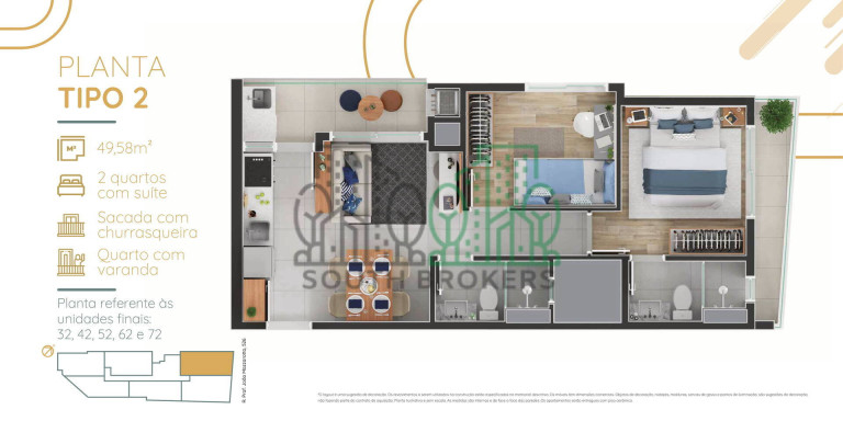 Imagem Apartamento com 2 Quartos à Venda,  em Capão Raso - Curitiba