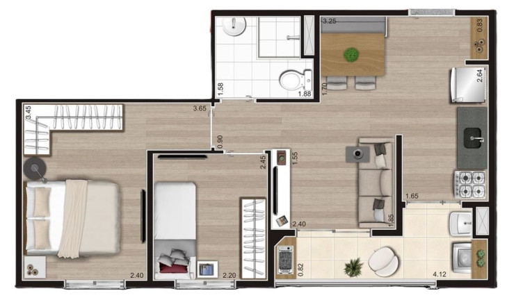 Imagem Apartamento com 2 Quartos à Venda, 41 m² em Jardim Imperador (zona Sul) - São Paulo Imagem Apartamento com 2 Quartos à Venda, 41 m² em Jardim Imperador (zona Sul) - São Paulo