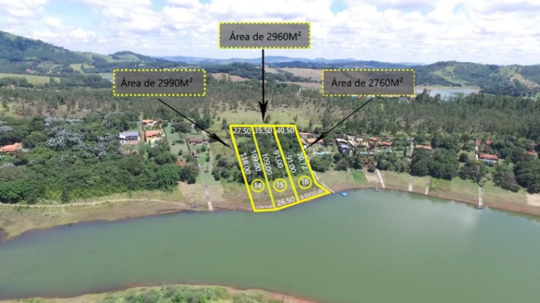 Terreno à Venda, 2.960 m² em Recanto - Piracaia