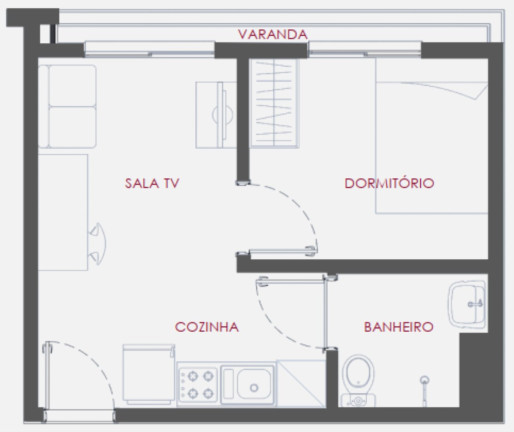 Imagem Apartamento com 1 Quarto à Venda, 27 m² em Vila Monte Alegre - São Paulo