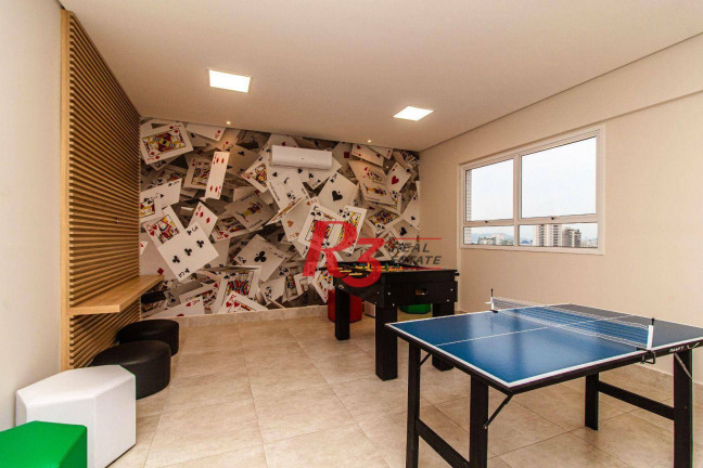 Imagem Apartamento com 1 Quarto para Alugar, 52 m² em Aparecida - Santos