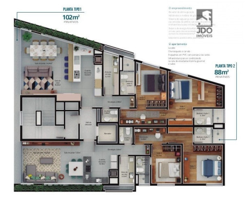 Imagem Apartamento com 2 Quartos à Venda, 89 m² em Porto Belo - Porto Belo Imagem Apartamento com 2 Quartos à Venda, 89 m² em Porto Belo - Porto Belo