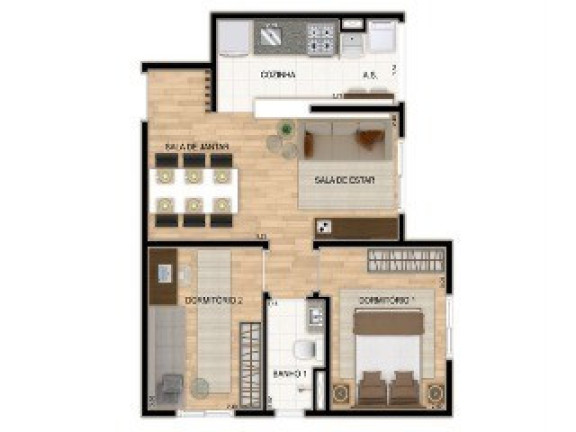 Imagem Apartamento com 2 Quartos à Venda, 44 m² em São Mateus - São Paulo Imagem Apartamento com 2 Quartos à Venda, 44 m² em São Mateus - São Paulo