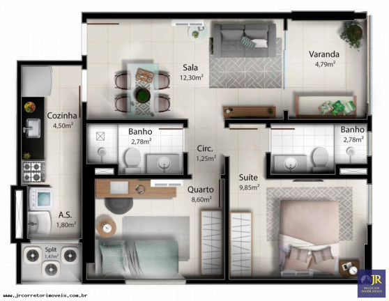 Imagem Apartamento com 2 Quartos à Venda, 58 m² em Jockey De Itaparica - Vila Velha Imagem Apartamento com 2 Quartos à Venda, 58 m² em Jockey De Itaparica - Vila Velha