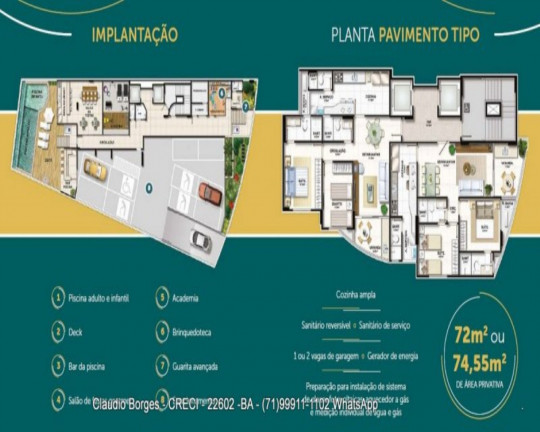 Imagem Apartamento com 2 Quartos à Venda, 72 m² em Caminho Das árvores - Salvador