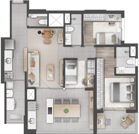 Imagem Apartamento com 2 Quartos à Venda, 61 m² em Vila Romana - São Paulo