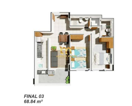 Imagem Apartamento com 1 Quarto à Venda, 49 m² em Caiçara - Praia Grande Imagem Apartamento com 1 Quarto à Venda, 49 m² em Caiçara - Praia Grande