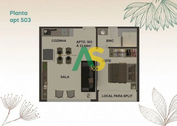 Imagem Imóvel com 1 Quarto à Venda, 22 m² em Paissandu - Recife