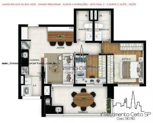 Imagem Apartamento com 2 Quartos à Venda, 75 m² em Santo Amaro - São Paulo Imagem Apartamento com 2 Quartos à Venda, 75 m² em Santo Amaro - São Paulo